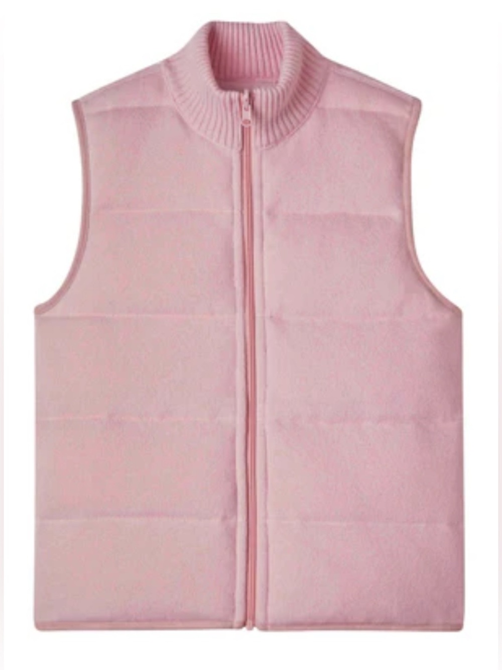 The Cashmere Project Cashmere Puffer Vest Pink Pearl Nwt